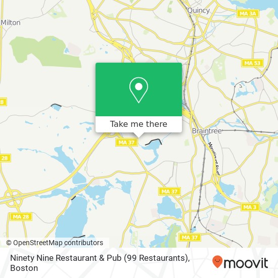 Mapa de Ninety Nine Restaurant & Pub (99 Restaurants)