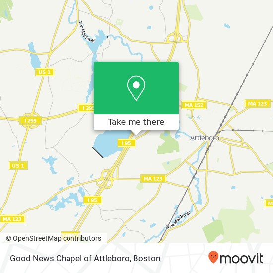 Mapa de Good News Chapel of Attleboro