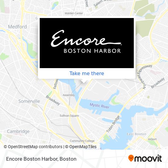 Encore Boston Harbor map