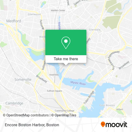 Encore Boston Harbor map