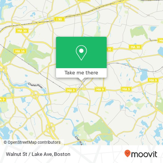 Walnut St / Lake Ave map
