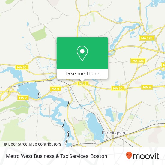 Mapa de Metro West Business & Tax Services