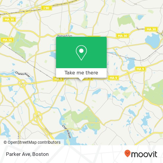 Mapa de Parker Ave