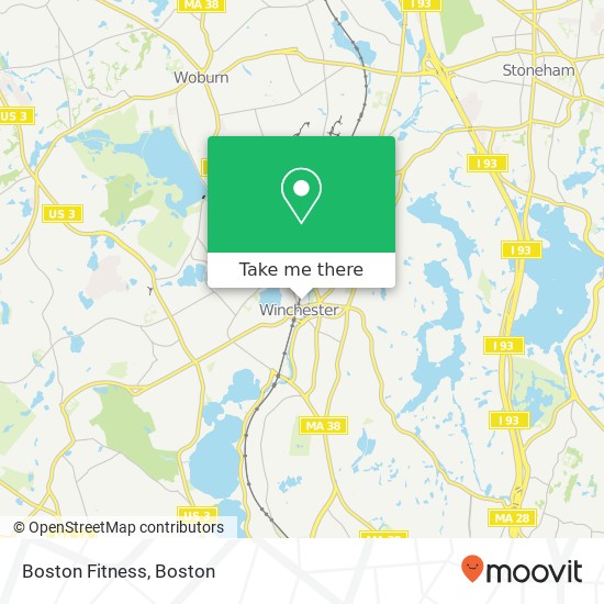 Boston Fitness map