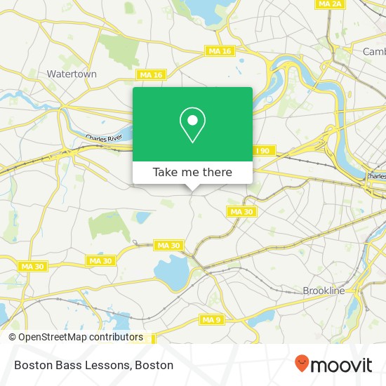 Boston Bass Lessons map