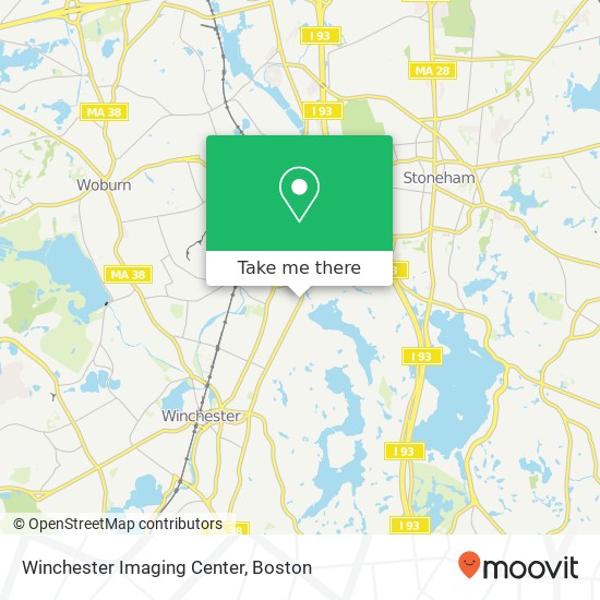 Mapa de Winchester Imaging Center