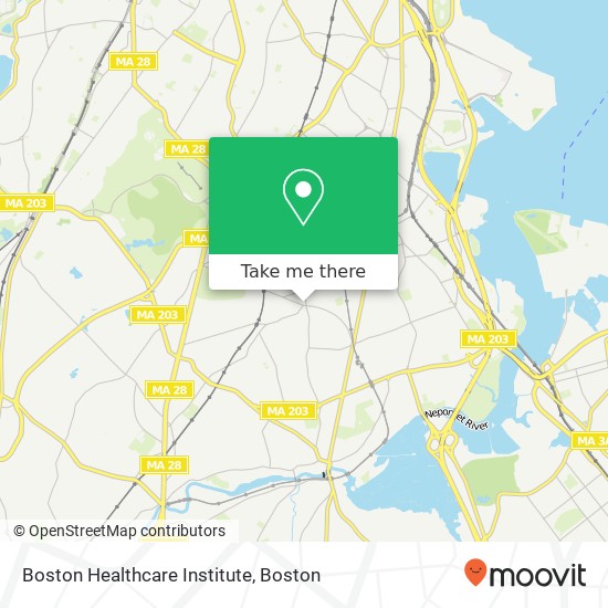 Mapa de Boston Healthcare Institute