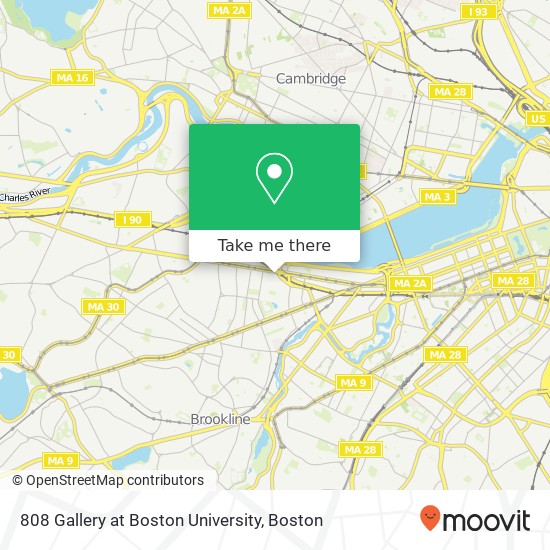 808 Gallery at Boston University map