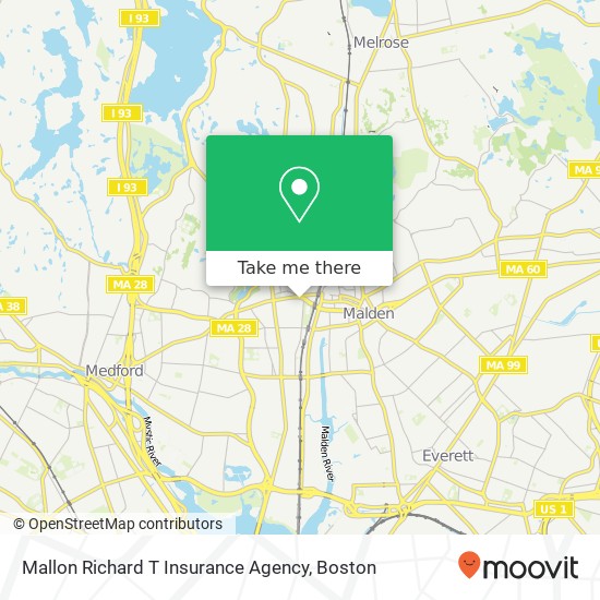 Mallon Richard T Insurance Agency map
