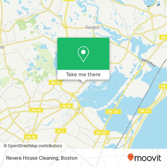 Revere House Cleaning map