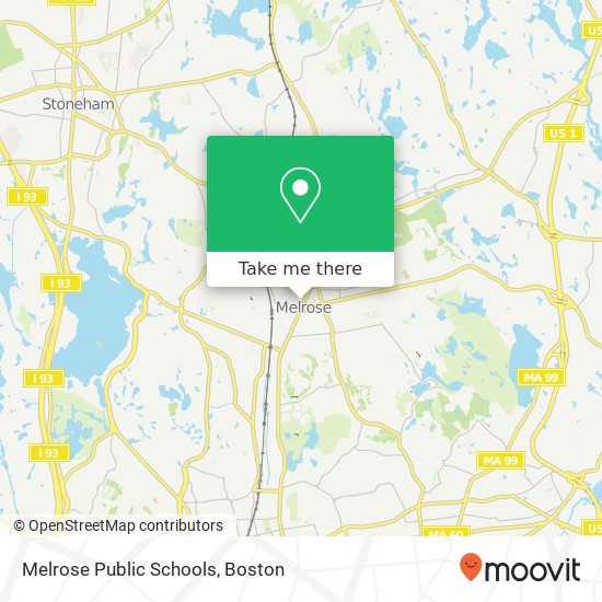 Melrose Public Schools map