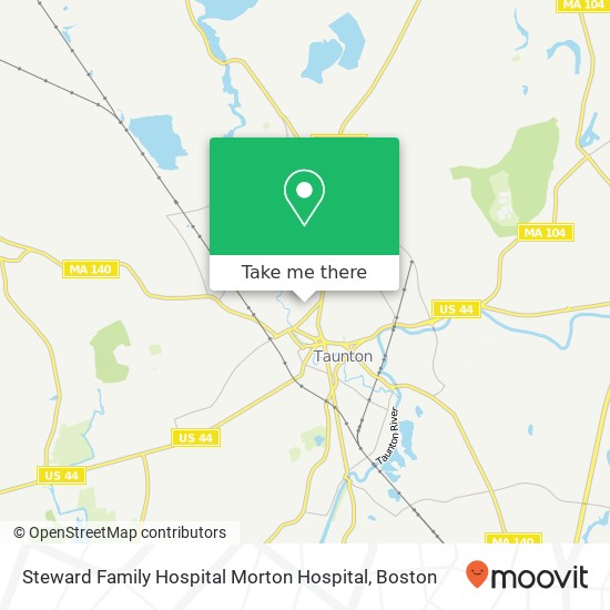 Steward Family Hospital Morton Hospital map