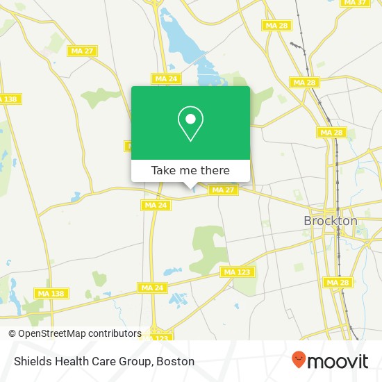 Shields Health Care Group map