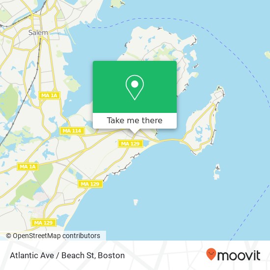 Mapa de Atlantic Ave / Beach St