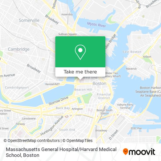 Mapa de Massachusetts General Hospital / Harvard Medical School