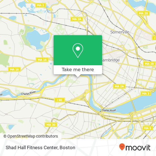 Mapa de Shad Hall Fitness Center