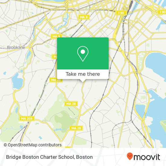 Bridge Boston Charter School map
