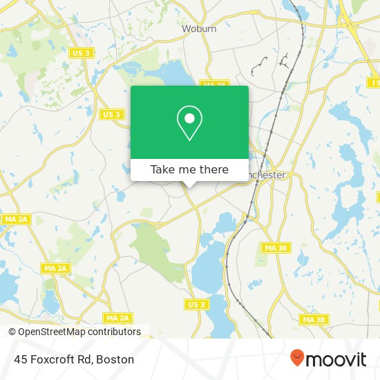 45 Foxcroft Rd map