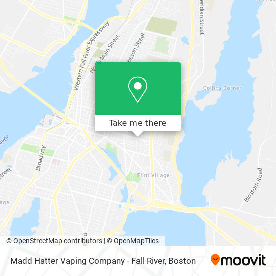 Mapa de Madd Hatter Vaping Company - Fall River