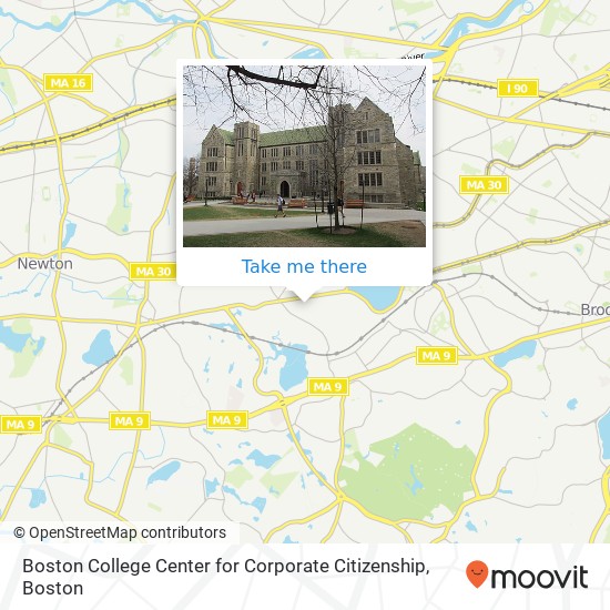Mapa de Boston College Center for Corporate Citizenship