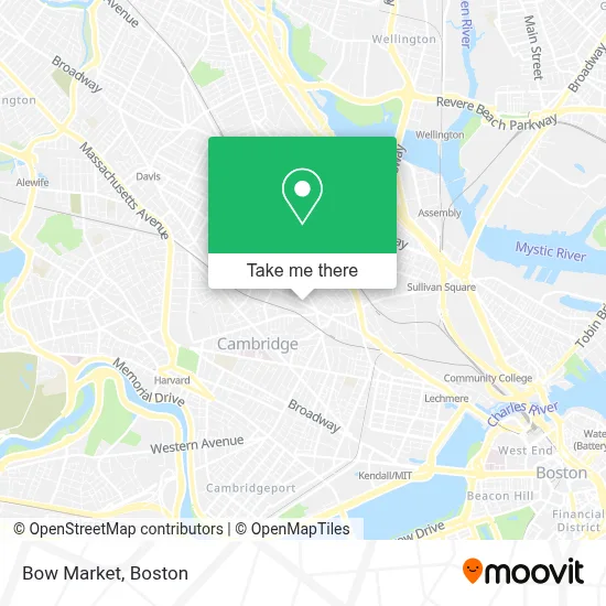 Bow Market map