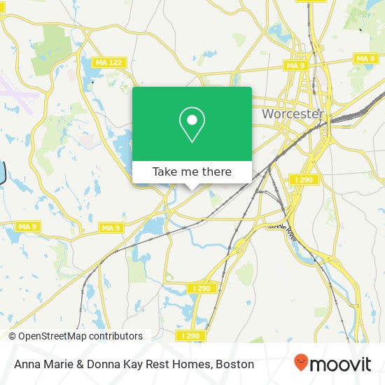 Anna Marie & Donna Kay Rest Homes map