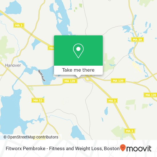 Mapa de Fitworx Pembroke - Fitness and Weight Loss