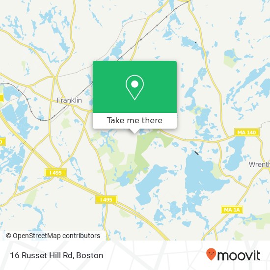 Mapa de 16 Russet Hill Rd