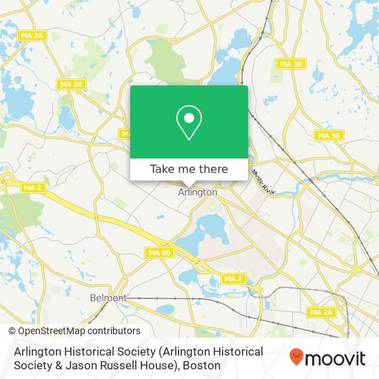 Mapa de Arlington Historical Society (Arlington Historical Society & Jason Russell House)