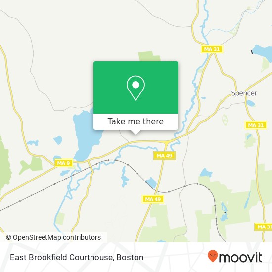 Mapa de East Brookfield Courthouse