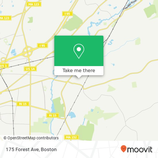 Mapa de 175 Forest Ave