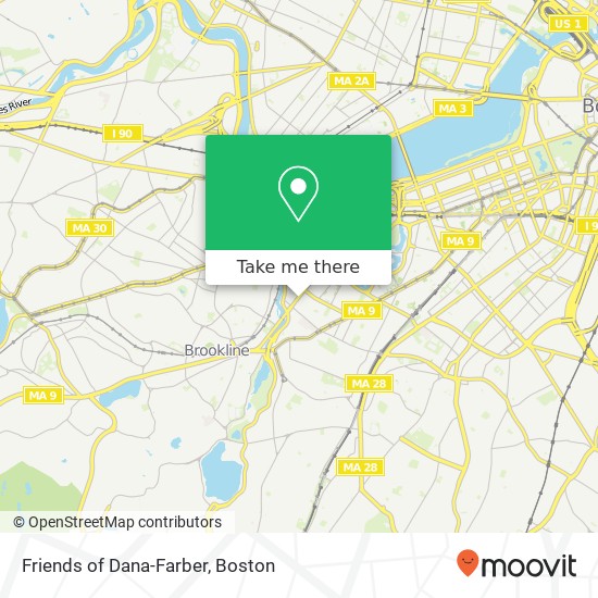 Friends of Dana-Farber map