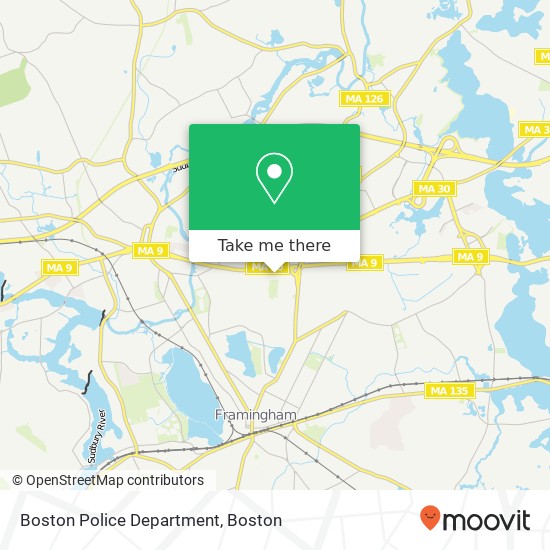Boston Police Department map
