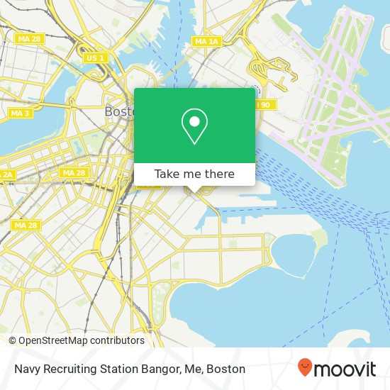 Mapa de Navy Recruiting Station Bangor, Me