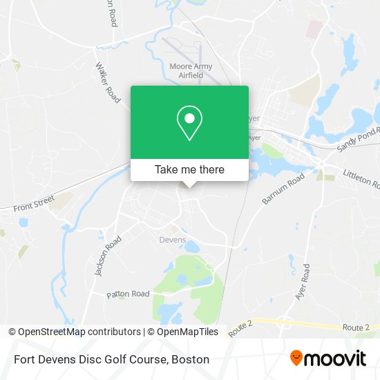 Mapa de Fort Devens Disc Golf Course