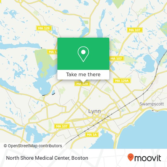Mapa de North Shore Medical Center