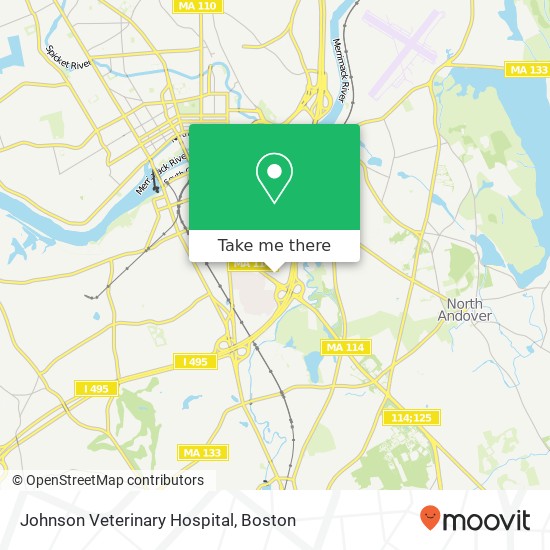 Mapa de Johnson Veterinary Hospital