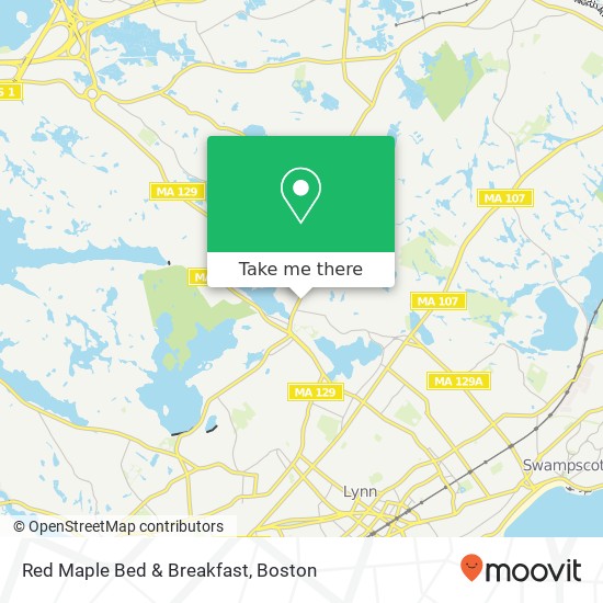 Red Maple Bed & Breakfast map