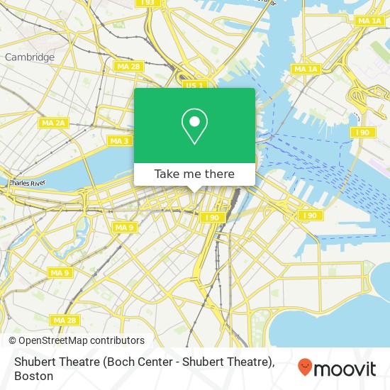 Mapa de Shubert Theatre (Boch Center - Shubert Theatre)