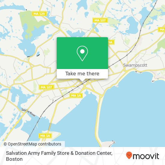 Mapa de Salvation Army Family Store & Donation Center