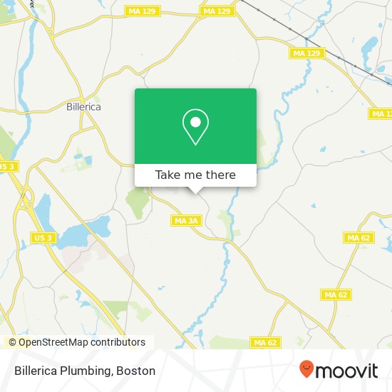 Mapa de Billerica Plumbing