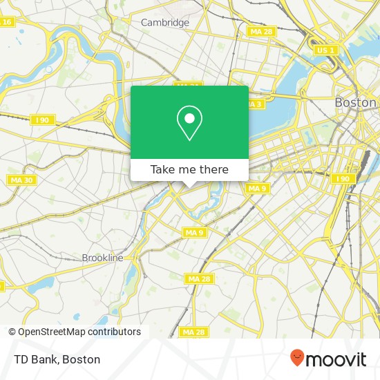 TD Bank map