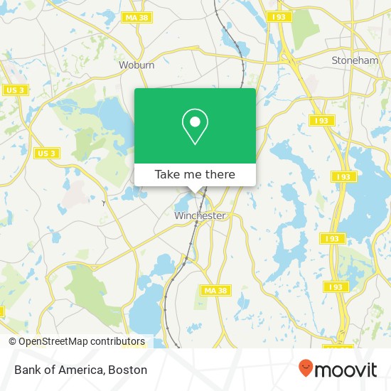 Bank of America map