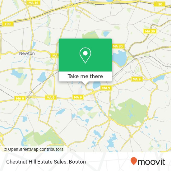 Mapa de Chestnut Hill Estate Sales