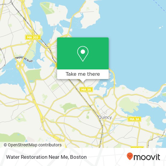 Mapa de Water Restoration Near Me