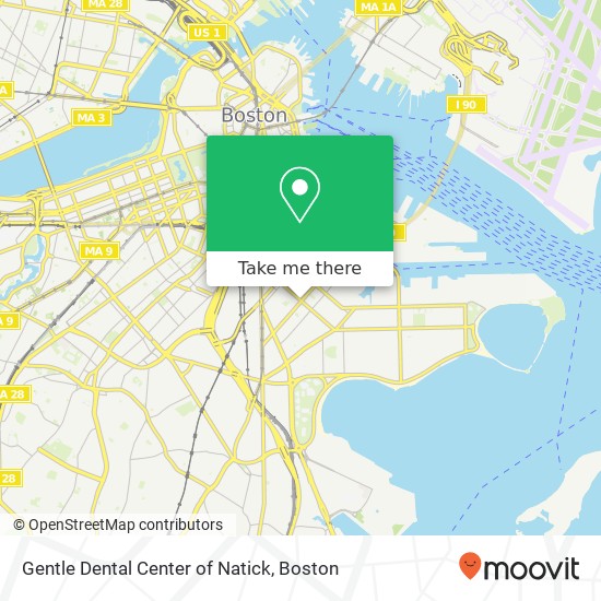 Mapa de Gentle Dental Center of Natick