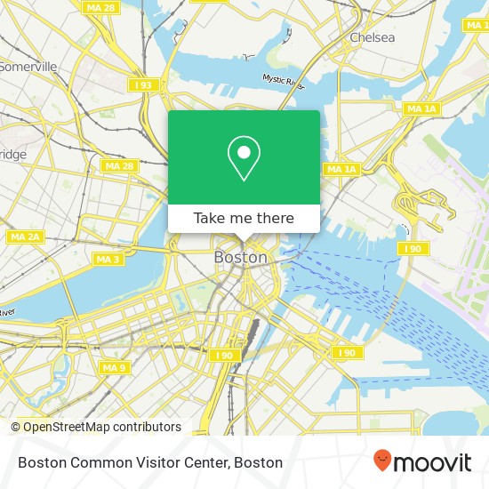 Mapa de Boston Common Visitor Center