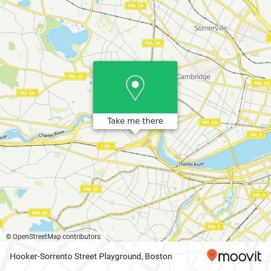 Mapa de Hooker-Sorrento Street Playground