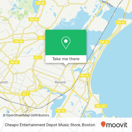 Cheapo Entertainment Depot Music Store map