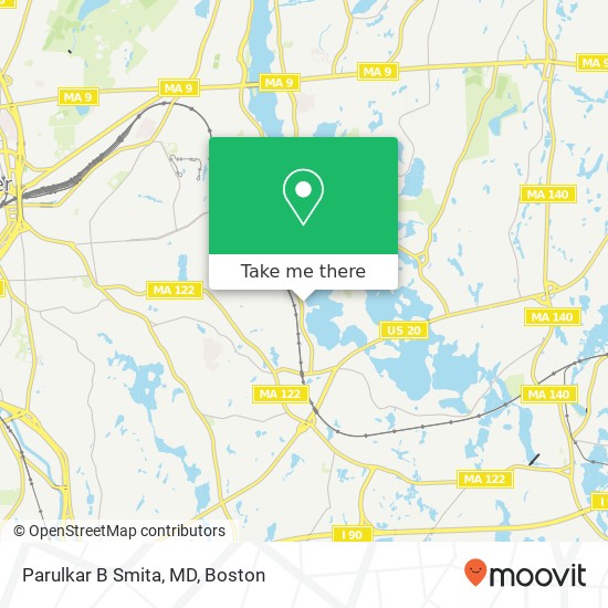 Parulkar B Smita, MD map